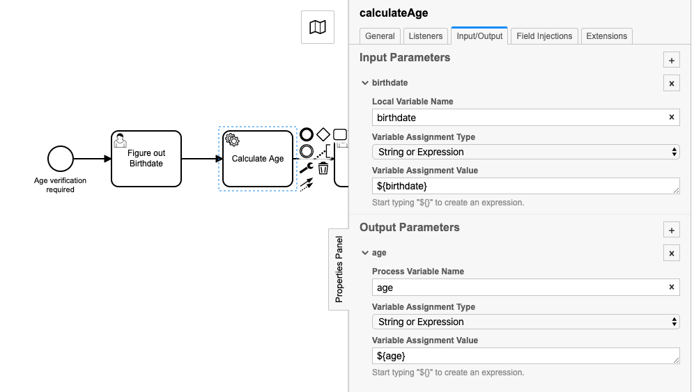 Modeler variables